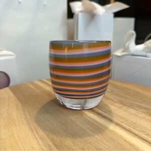 GlassyBaby “one of a kindness” multicolor swirls Triskelion